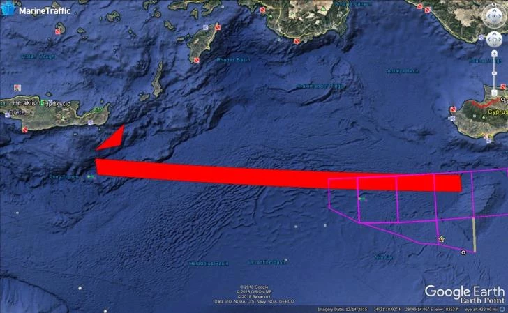 EKTAKTO – Στην Κρήτη κατευθύνεται ο τουρκικός Στόλος -Δέσμευσαν θαλάσσια ζώνη μήκους 580 χλμ!